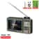 Portable FM Radio with Video Display, Wireless Bluetooth Speaker, MP4 Music Player, Dual TF Card Slot, E-book Playback
