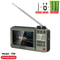 Portable FM Radio with Video Display, Wireless Bluetooth Speaker, MP4 Music Player, Dual TF Card Slot, E-book Playback