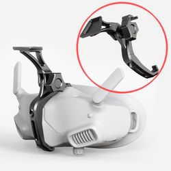 tactical cnc helmet mount bracket for dji goggles, fpv digital glasses flight controller holder drone accessories kit
