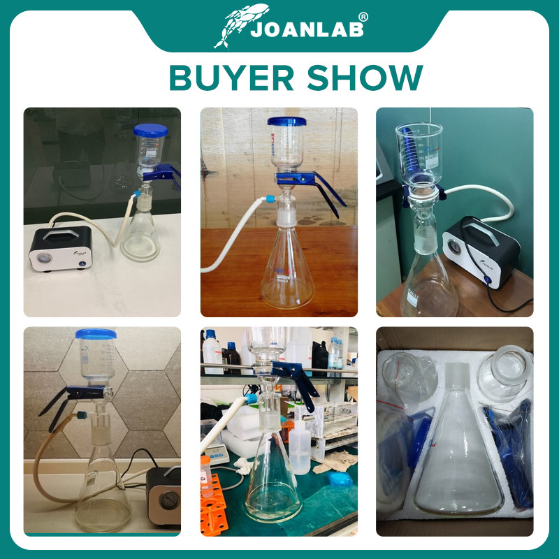 Vacuum Filter Apparatus Lab Equipment, Boro Glass Sand Core Membrane Filtration System for Liquid & Solvent Separation