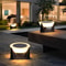 Remote Controlled Stainless Steel Solar LED Column Light Waterproof Outdoor Courtyard & Door Post Dimming Light Fixture