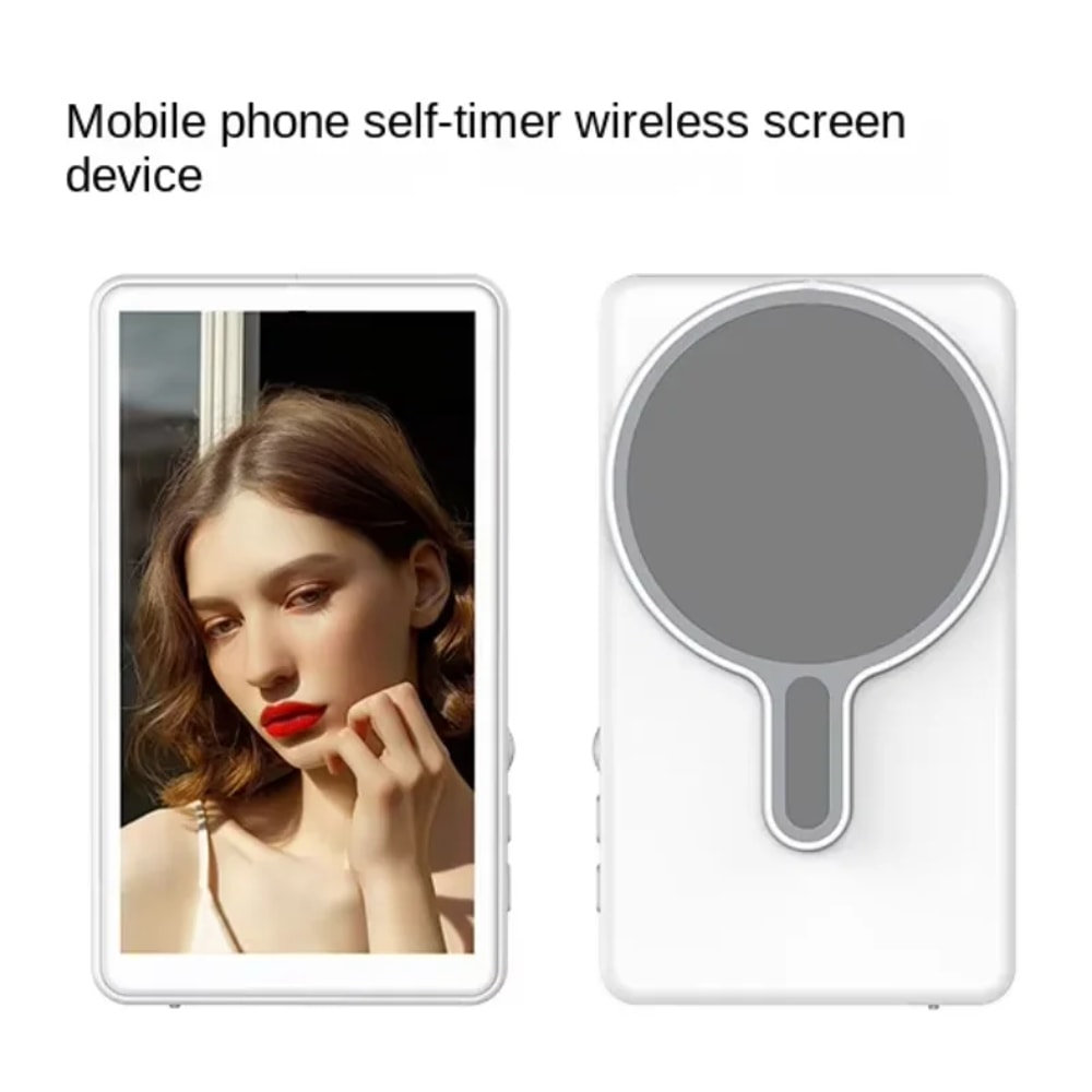 Wireless Mobile Selfie & Screen Mirroring Device, Magnetic Rear Camera for Live Streaming, Vlogging, & Real-Time Sharing