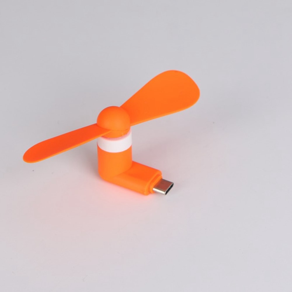TypeC Creative Mini Portable Mobile Phone Fan Micro USB Cooling Fan Gadget For Charging Treasure Po 9