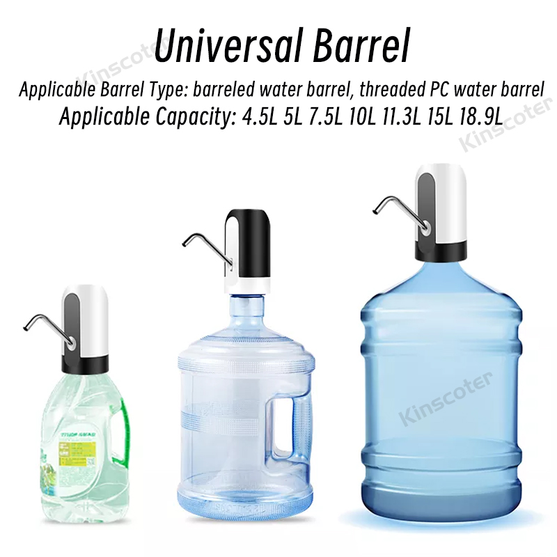 USB Rechargeable Portable Water Dispenser Pump, Mini Automatic Drinking Water Pump for 5 Gallon Bottles with BPA-Free