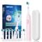 Rechargeable Electric Tooth Brush for Adults, Rotary Cleaning with 8 Brush Heads, 5 Modes, Long-Lasting Battery Power