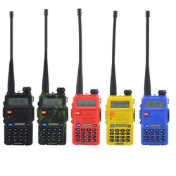 dual band handheld walkie talkie two-way radio vhf/uhf fm portable bf-5r for security, camping & emergency