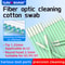 Fiber Optic Swabs 100PCS for LC/SC/FC/ST Connectors, FTTH Cleaning Sticks Rod Tool Kit