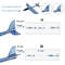 EVA Foam Hand Throw Glider Airplane Large Aircraft Model Toy For Kids DIY Flight Roundabout Airplan 3