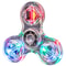 LED Crystal Fidget Spinner Hand Top Toy, Luminous Glow in Dark EDC Gyroscope for Kids Adults, Stress Relief Spinner