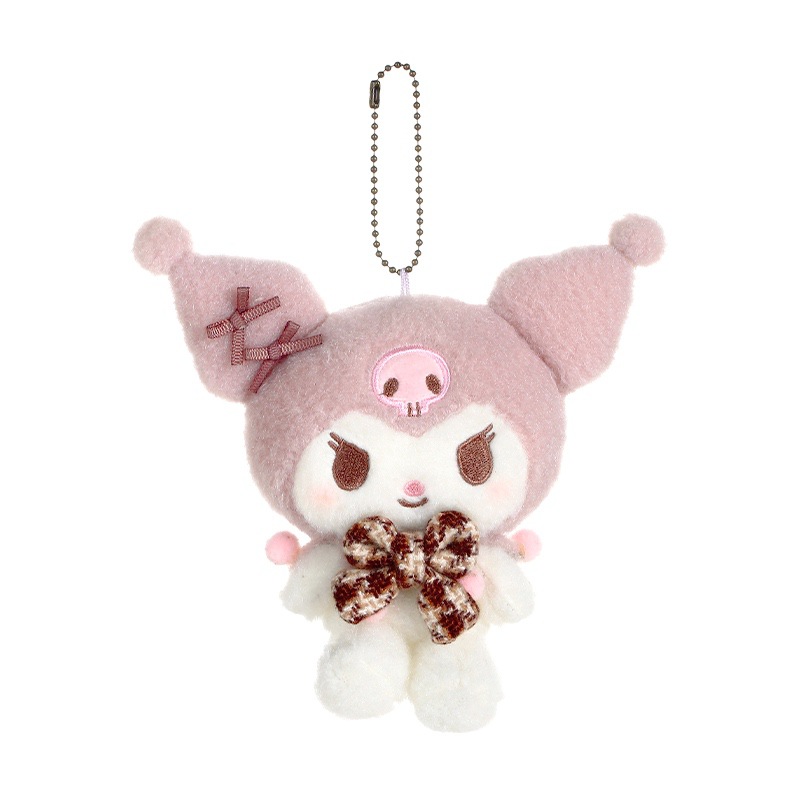 Kawaii Hello Kitty Kuromi Plush Keychain Sanrioed Cute Doll Pendant For Bags Kids Car Gifts Christ 14