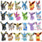 Pokemon Plush Toy, Mimikyu Eevee Umbreon Flareon Jolteon Vaporeon Glaceon Sylveon Espeon Evolution Stuffed Peluche Doll