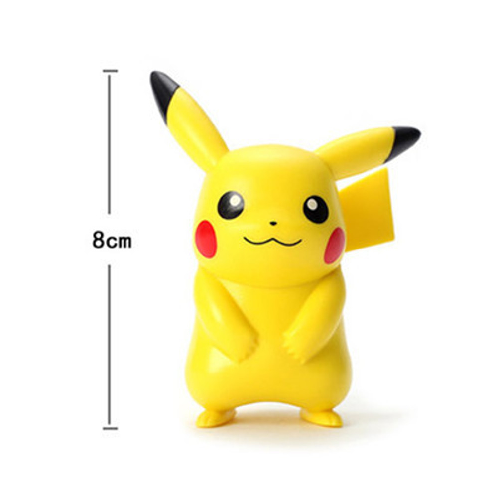 Pokemon Pikachu Anime Figures, Action Model Toys for Kids & Collectors, Bulbasaur, Squirtle, Psyduck, Jigglypuff