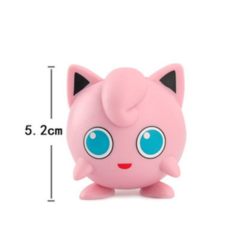 Pokemon Pikachu Anime Figures, Action Model Toys for Kids & Collectors, Bulbasaur, Squirtle, Psyduck, Jigglypuff