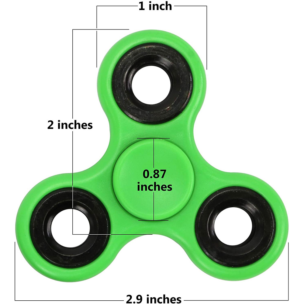 High Quality ABS Fidget Spinner EDC Toy for Autism ADHD, Anti-Stress Tri-Spinner for Adults & Kids, Focus Anxiety Relief
