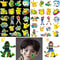 Pokemon Luminous Glow Tattoos, Pikachu Styles Temporary Stickers for Kids Party Supplies & Gift for Boys & Girls