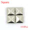 Metal Spikes Square Studs Rivets for Punk Rock Leather Craft, Clothes, Shoes & Bracelet DIY Projects, Four Claw Design