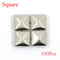Metal Spikes Square Studs Rivets for Punk Rock Leather Craft, Clothes, Shoes & Bracelet DIY Projects, Four Claw Design