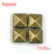 Metal Spikes Square Studs Rivets for Punk Rock Leather Craft, Clothes, Shoes & Bracelet DIY Projects, Four Claw Design