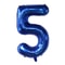 Dark Blue Number Foil Balloon, Giant Helium Party Balloons for Children Birthday, Baby Shower & Graduation Decor