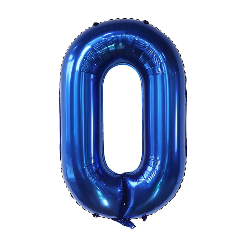 Dark Blue Number Foil Balloon, Giant Helium Party Balloons for Children Birthday, Baby Shower & Graduation Decor