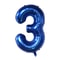 Dark Blue Number Foil Balloon, Giant Helium Party Balloons for Children Birthday, Baby Shower & Graduation Decor