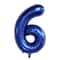 Dark Blue Number Foil Balloon, Giant Helium Party Balloons for Children Birthday, Baby Shower & Graduation Decor