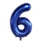 Dark Blue Number Foil Balloon, Giant Helium Party Balloons for Children Birthday, Baby Shower & Graduation Decor