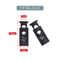 Plastic Cord Locks Stopper Buckles Toggles Ends, Shoelace Drawstring Clips for DIY Bag, Sportswear, Crafts, Black Frost