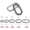 Openable Oval Spring Ring Buckle Clip for Leather Handbag Strap Keyring Pendant Key Chain Dog Collar Carabiner Connector
