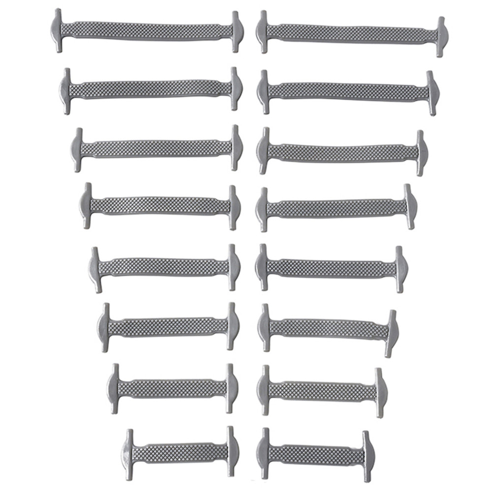 No Tie Shoelaces 16pcslot Silicone Elastic Laces Creative Rubber Lazy Shoelaces For Sneakers Sports 9