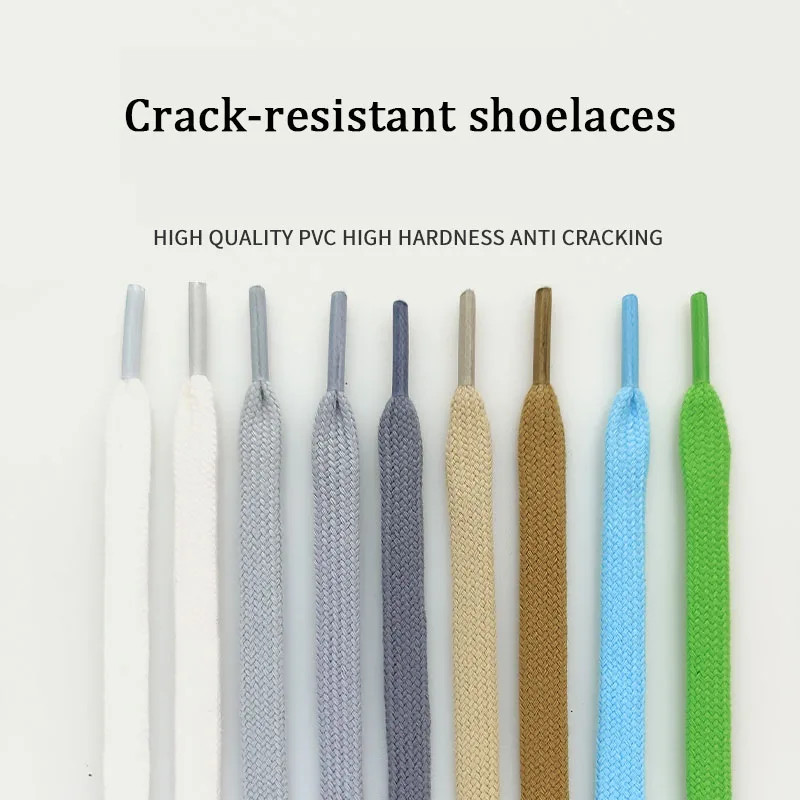 Flat Cotton Shoelaces For Sneakers Unisex NoElastic Canvas Shoe Laces For HighTop Shoes Durable Cas 4