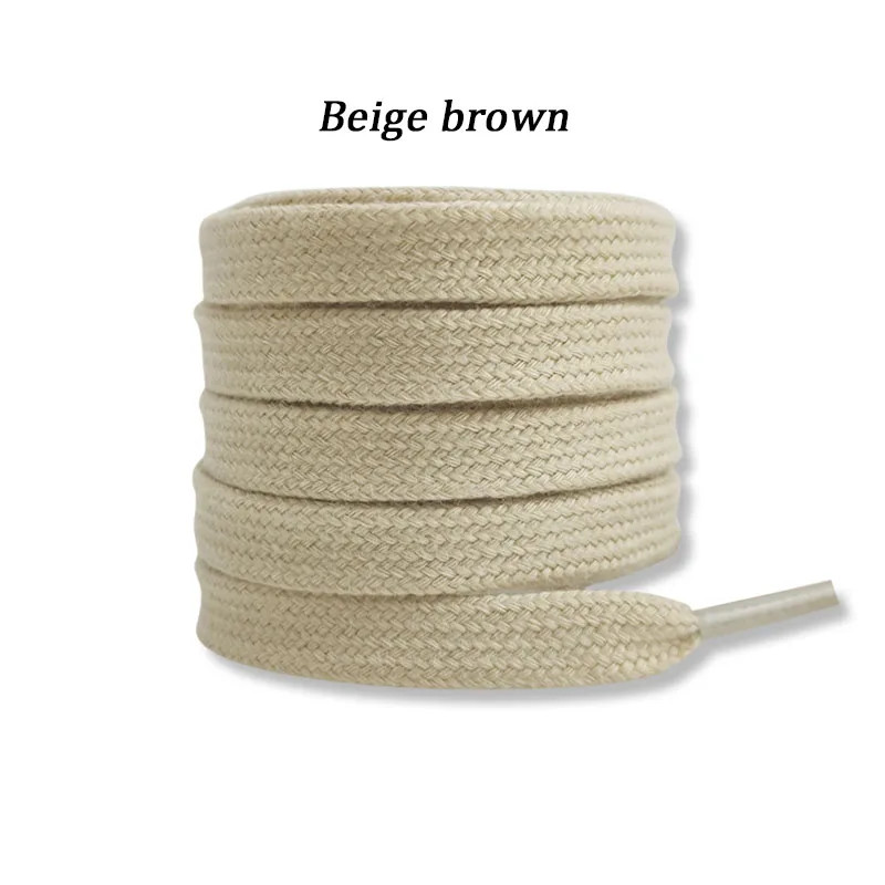 Flat Cotton Shoelaces For Sneakers Unisex NoElastic Canvas Shoe Laces For HighTop Shoes Durable Cas 6
