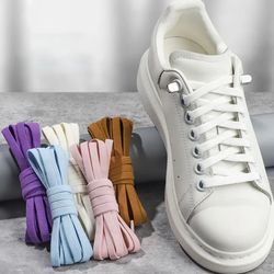 flat elastic shoe laces no tie for sneakers, quick shoelace clips for kids & adults, stretch lock laces for running
