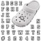 Alphabet Number Shoe Charms for Clogs, DIY Letter Shoe Decoration Pins for Sandals Shoes for Kids Women Men Accessories