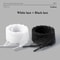 Wide Fancy Lace Shoelaces for Women Sneakers, Flat Decorative Shoe Laces for Casual Shoes, White & Black Footwear