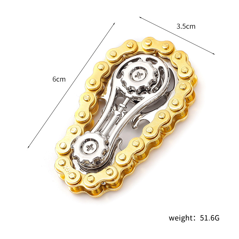 Sprockets Flywheel Fidget Spinner,Metal Bike Chains Design,EDC Spinner for Adults & Kids,Anti Stress Anxiety Relief toy