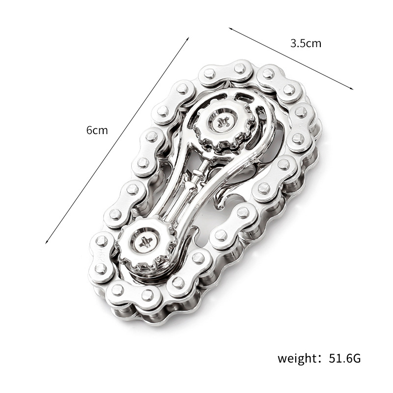 Sprockets Flywheel Fidget Spinner,Metal Bike Chains Design,EDC Spinner for Adults & Kids,Anti Stress Anxiety Relief toy