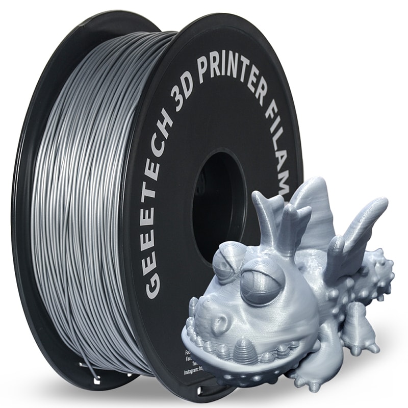 Geeetech 3D Printer Filament PLA Spool, Tangle-Free, Pure Plastic, Vacuum Packed 3D Printing Material for Smooth Layer