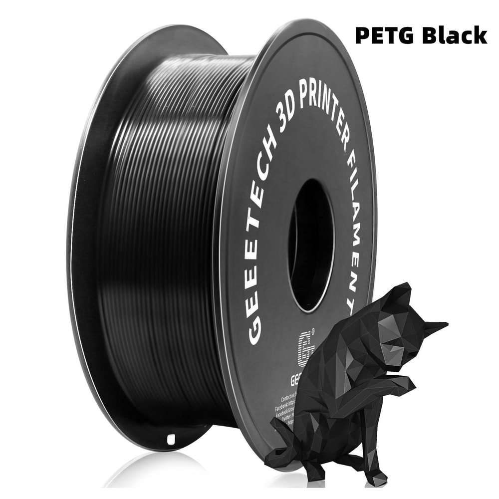 Geeetech 3D Printer Filament PLA Spool, Tangle-Free, Pure Plastic, Vacuum Packed 3D Printing Material for Smooth Layer