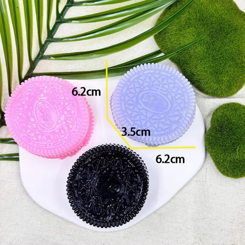 Soft Taba Squishy Handmade Cookies,Stress Relief & Sensory Fidget Toy for Kids & Adults, Anxiety Relaxation Squeeze Toy