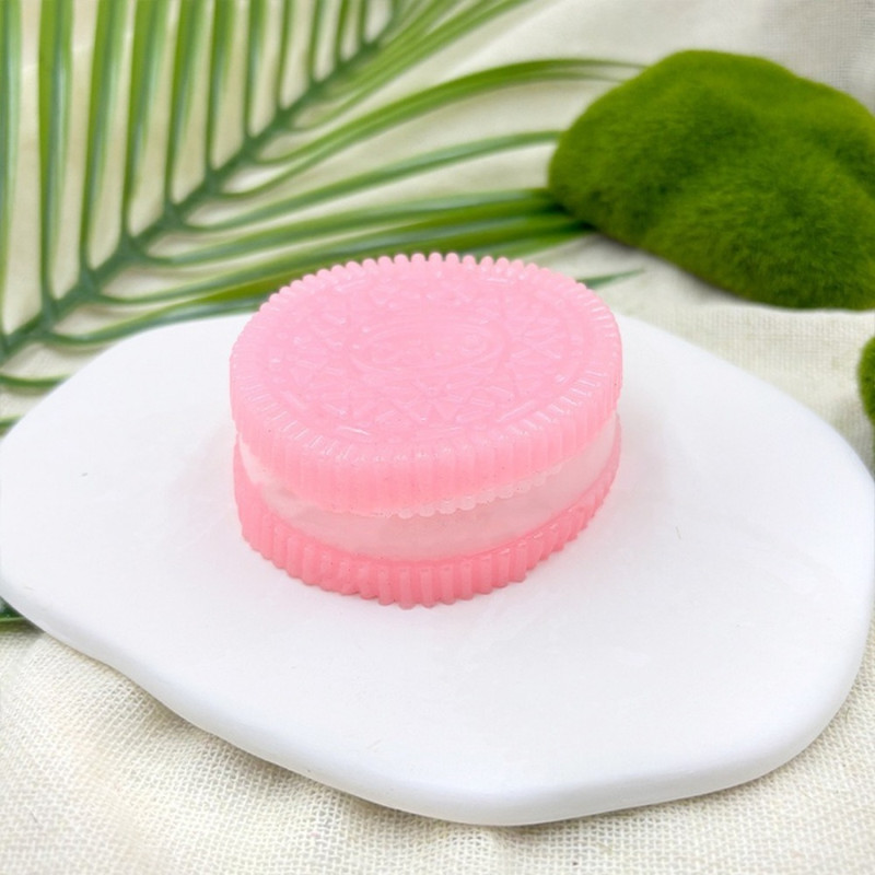 Soft Taba Squishy Handmade Cookies,Stress Relief & Sensory Fidget Toy for Kids & Adults, Anxiety Relaxation Squeeze Toy