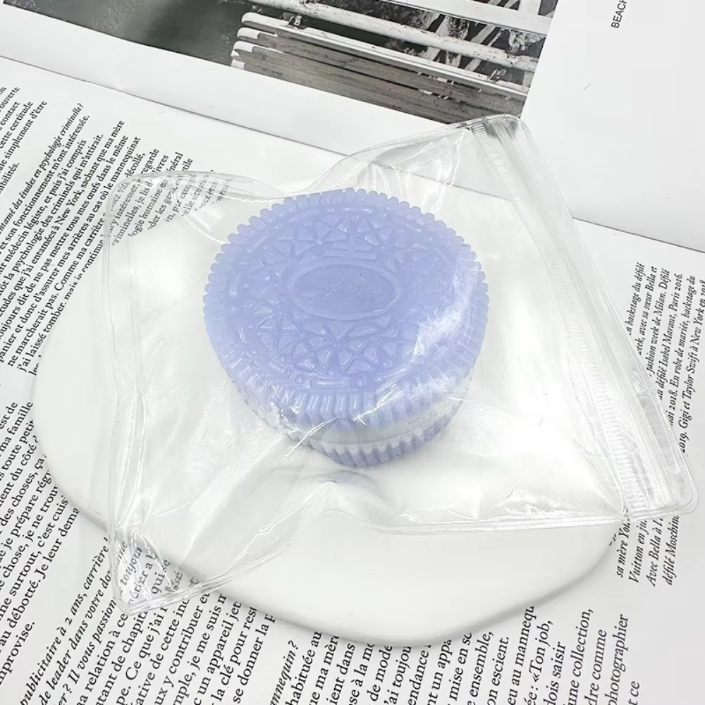 Soft Taba Squishy Handmade Cookies,Stress Relief & Sensory Fidget Toy for Kids & Adults, Anxiety Relaxation Squeeze Toy