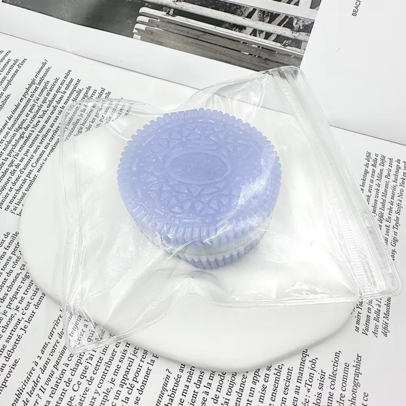 Soft Taba Squishy Handmade Cookies,Stress Relief & Sensory Fidget Toy for Kids & Adults, Anxiety Relaxation Squeeze Toy