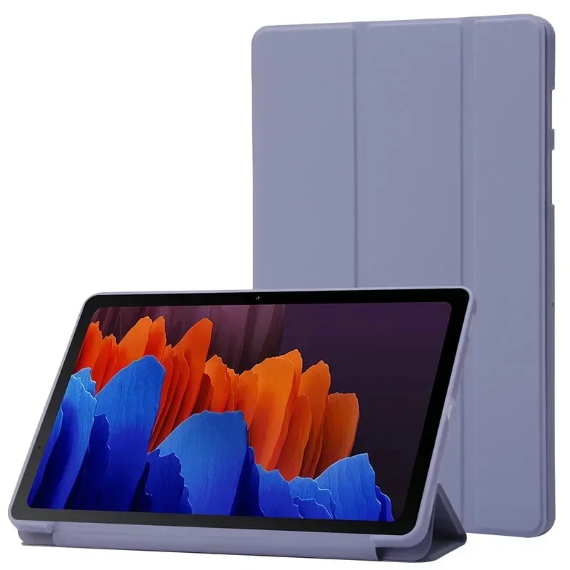 Samsung Tab A9 Plus Case, Trifold Leather Cover with Stand, Soft Back Funda Coque for Galaxy Tab A9+ Table