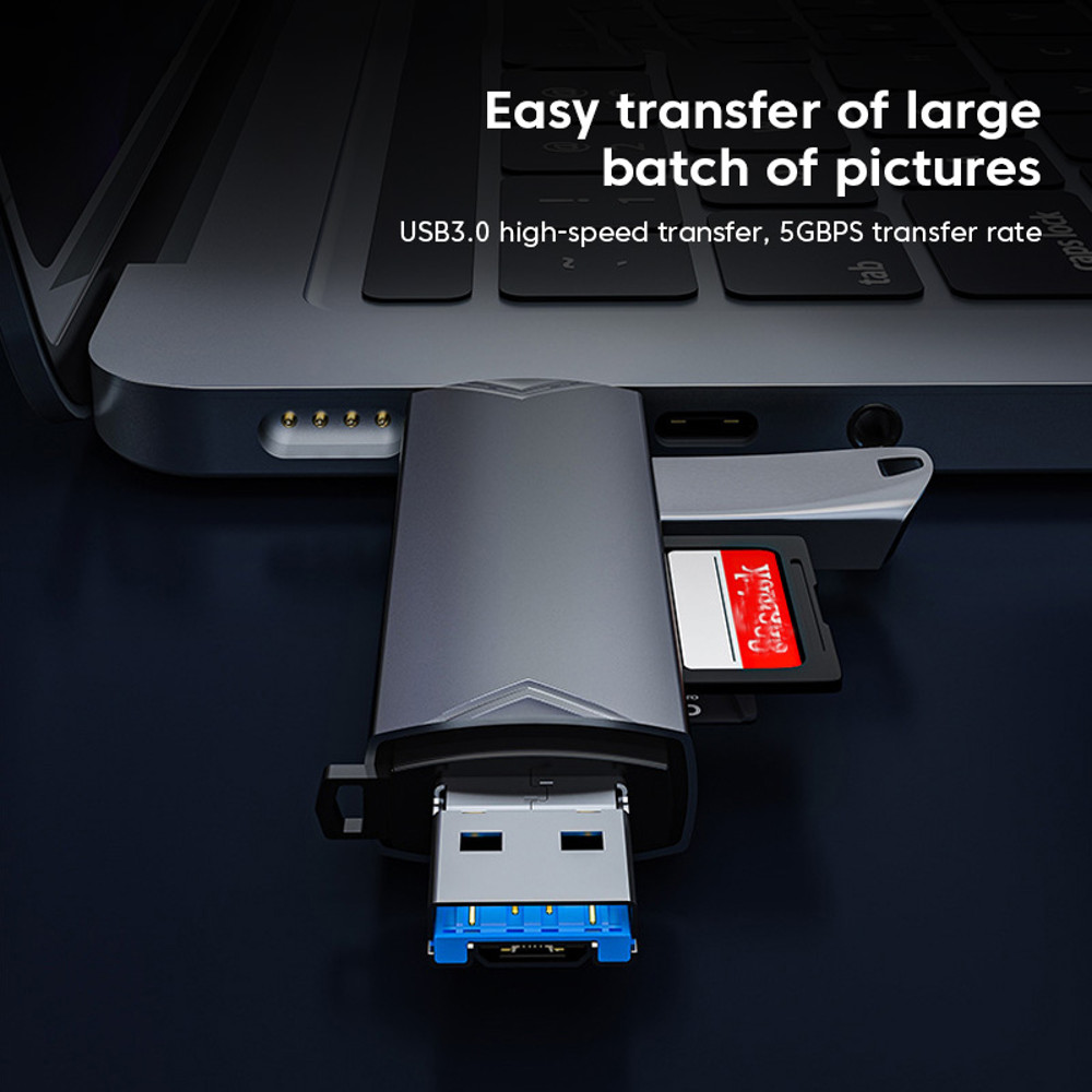 Multifunctional 6 In 1 USB To Type C Micro USB OTG Card Reader Universal SD TF Adapter HighSpeed Tr 3