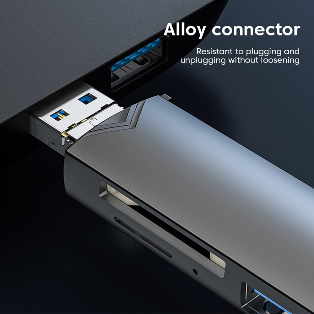Multifunctional 6 In 1 USB To Type C Micro USB OTG Card Reader Universal SD TF Adapter HighSpeed Tr 4