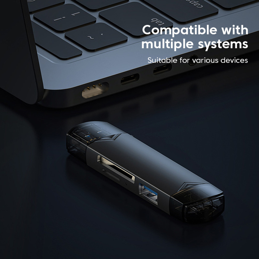 Multifunctional 6 In 1 USB To Type C Micro USB OTG Card Reader Universal SD TF Adapter HighSpeed Tr 5