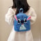 Disney Stitch Plush Backpack, Cartoon Backpack Fashion with Large Capacity, Fun Gift for Boys & Girls
