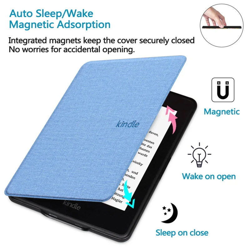 Kindle Case for Paperwhite Colorsoft Cover, Magnetic Pouch Shell for 10th 11th 12th Generation