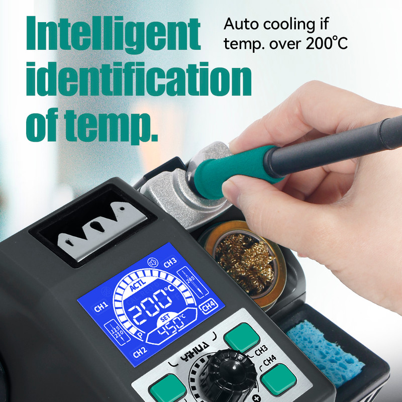 YIHUA 982 Repair Heating Soldering Iron Station – Compatible with C210 Solder Iron Handle for Electronic Welding Rework